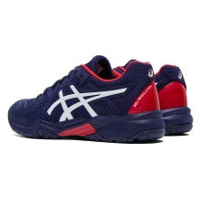 Asics Tennisschuhe Gel Resolution 8 Allcourt peacoatblau/rot Kinder